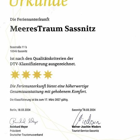 Fewo Meerestraum Sassnitz Extérieur photo